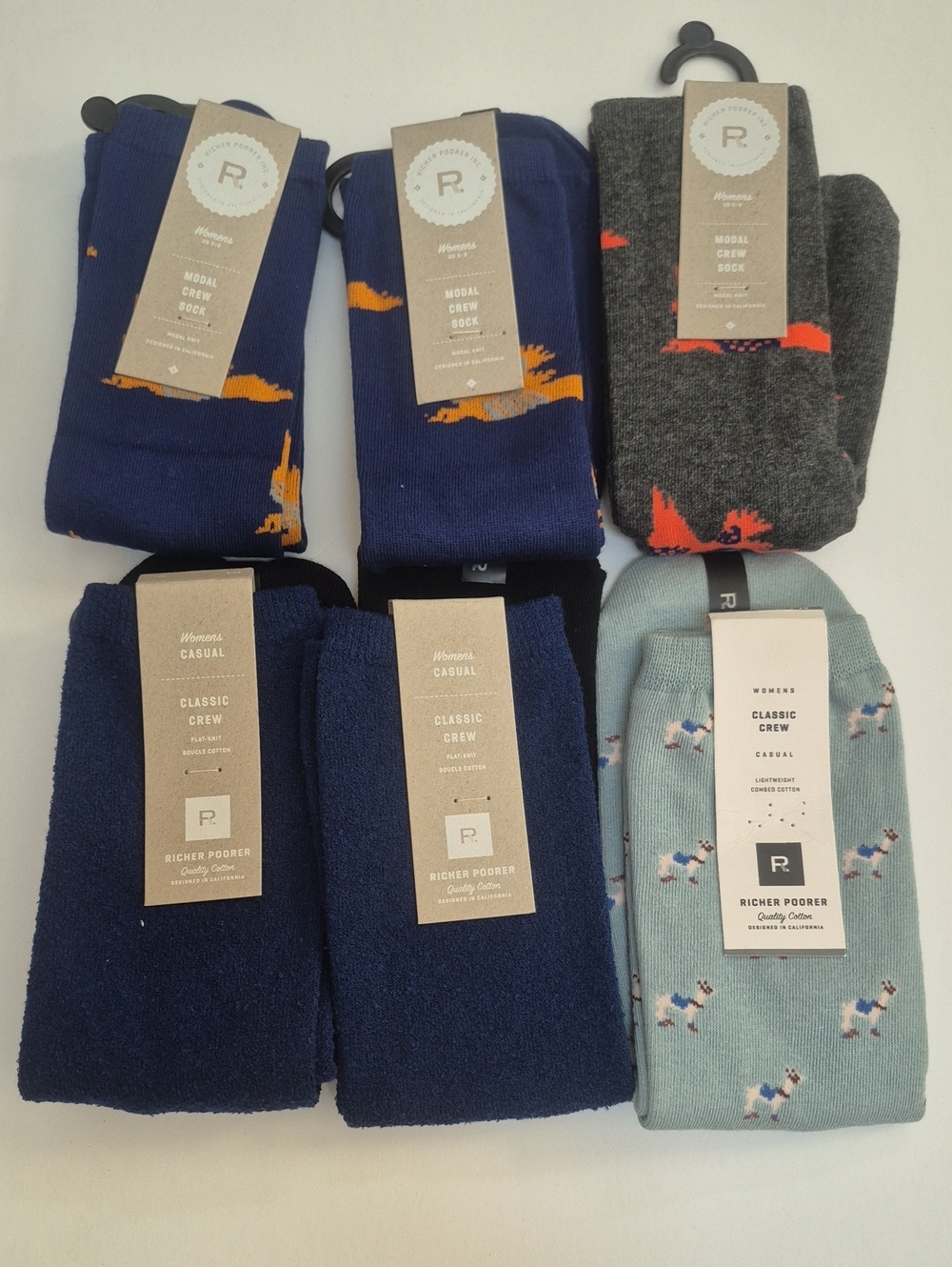 Richer Poorer Assorted Crew Socks